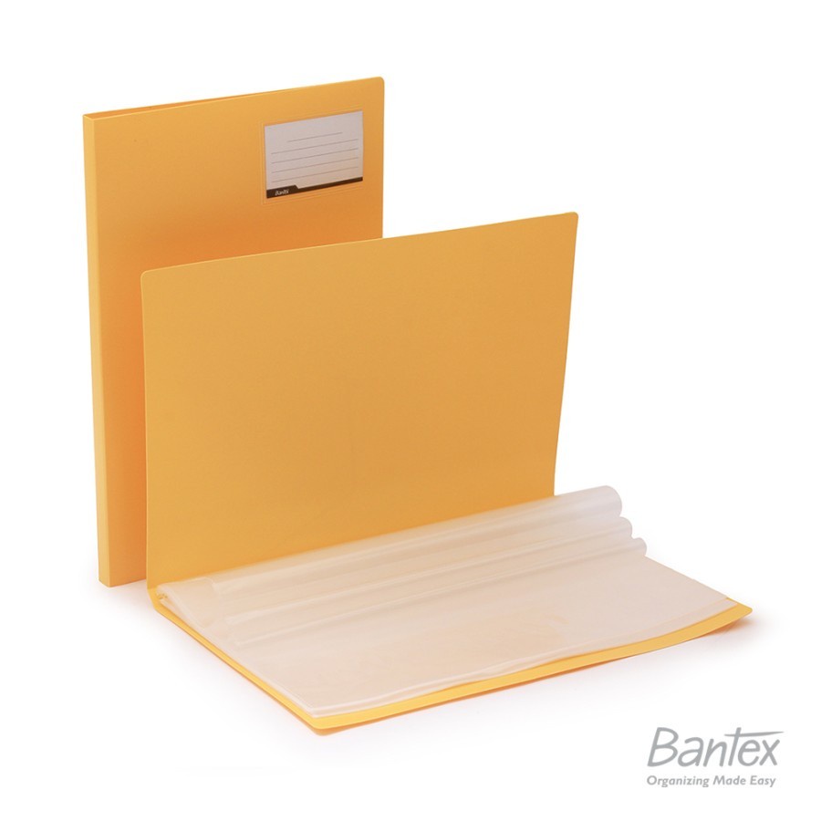 Bantex Display Book Clear Holder Folio F4 3185 Pastel Color - 40 Sheet