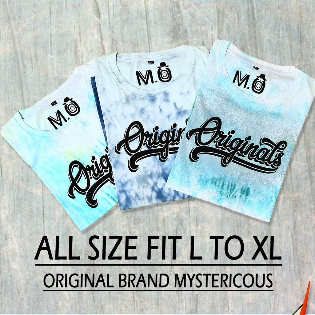 BAJU KAOS/T-SHIRT TIE DYE PRIA WANITA ORIGINALS PREMIUM TIE DYE / KAOS SABLON By Mystericous