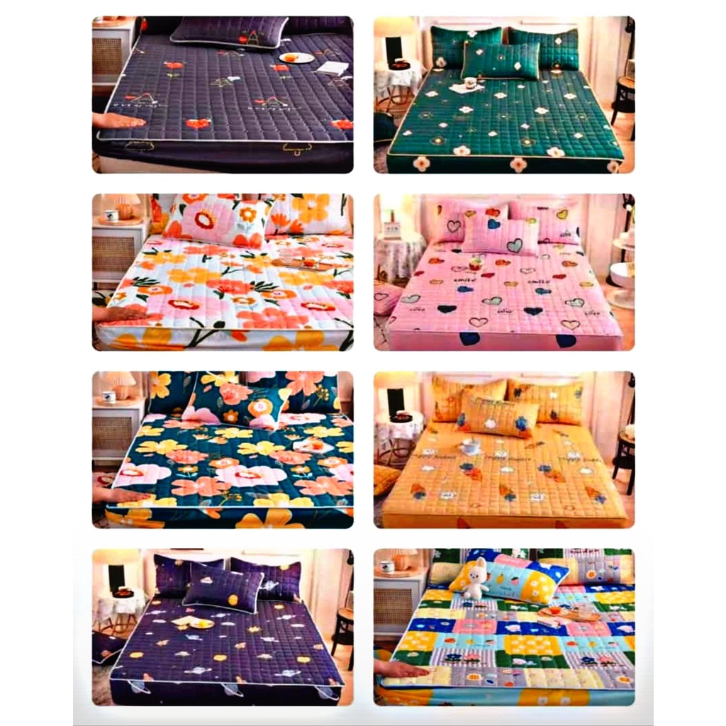 SPREI WATERPROOF ANTI AIR SEPREI MOTIF UKURAN 180X200 DAN 160X200CM-2