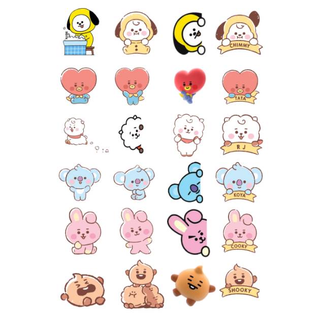 

Stiker BT21 | Hiasan Laptop | Hiasan Handphone