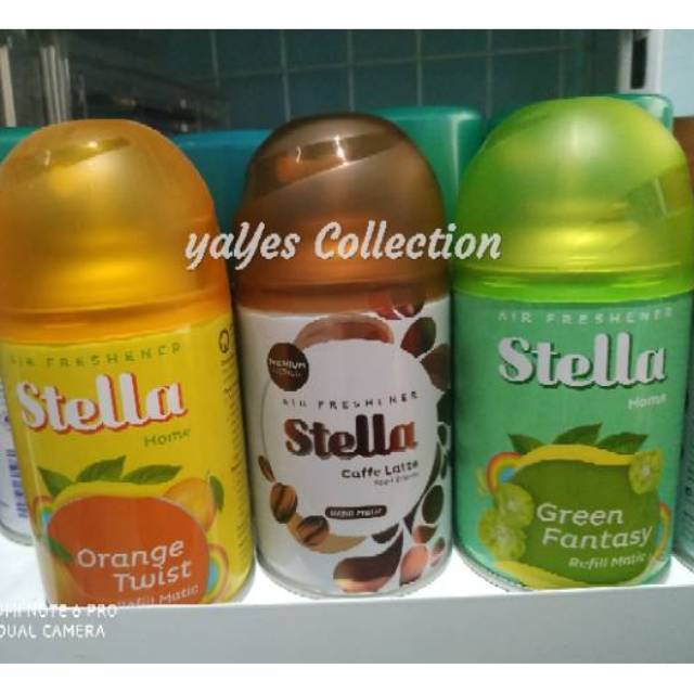 Stella home 225 ml pengharum ruangan matic refill air freshener metik refil lemon Apple caffe latte