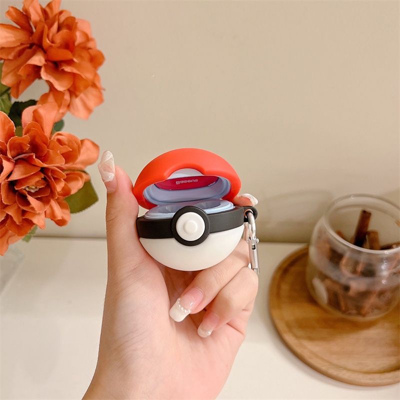 READY casing 3D case BASEUS BOWIE WM02 tws pokemon pikachu pokeball casing bluetooth earphone headse