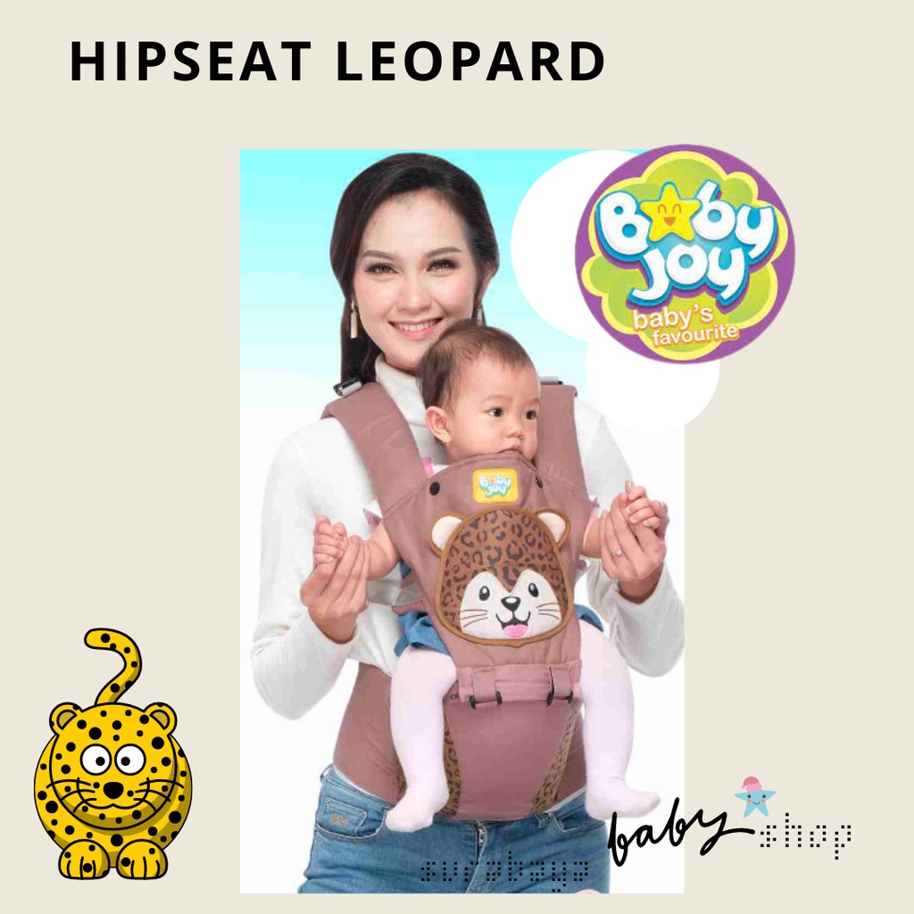 BABY JOY HIPSEAT MILLIE / HIPSEAT LEOPARD / HIPSEAT PIPPO / HIPSEAT CHIPMUNK / HIPSEAT BABY EL SERIES BJG3025