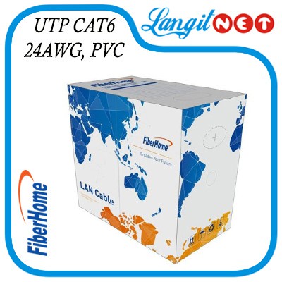 FIBERHOME CABLE UTP CAT 6 AWG24, PVC