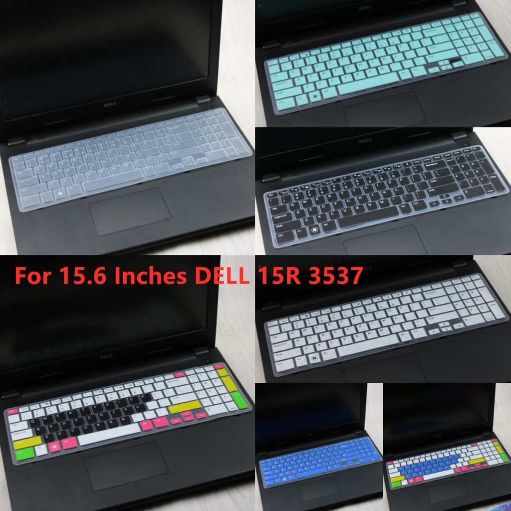 For 15.6 Inches DELL 15R 3537 Soft Ultra-thin Silicone Laptop Keyboard Cover Protector