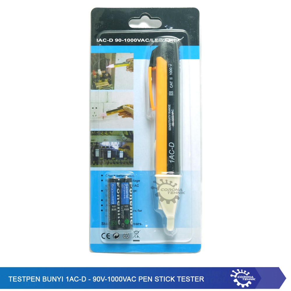 Testpen Bunyi 1AC-D-90V-1000VAC PEN Stick Tester