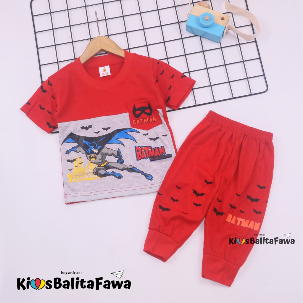 Setelan Pokopow uk 3-18 Bulan / Kaos Karakter Export Branded Bayi Laki Laki Baju Set New Born SNI Import