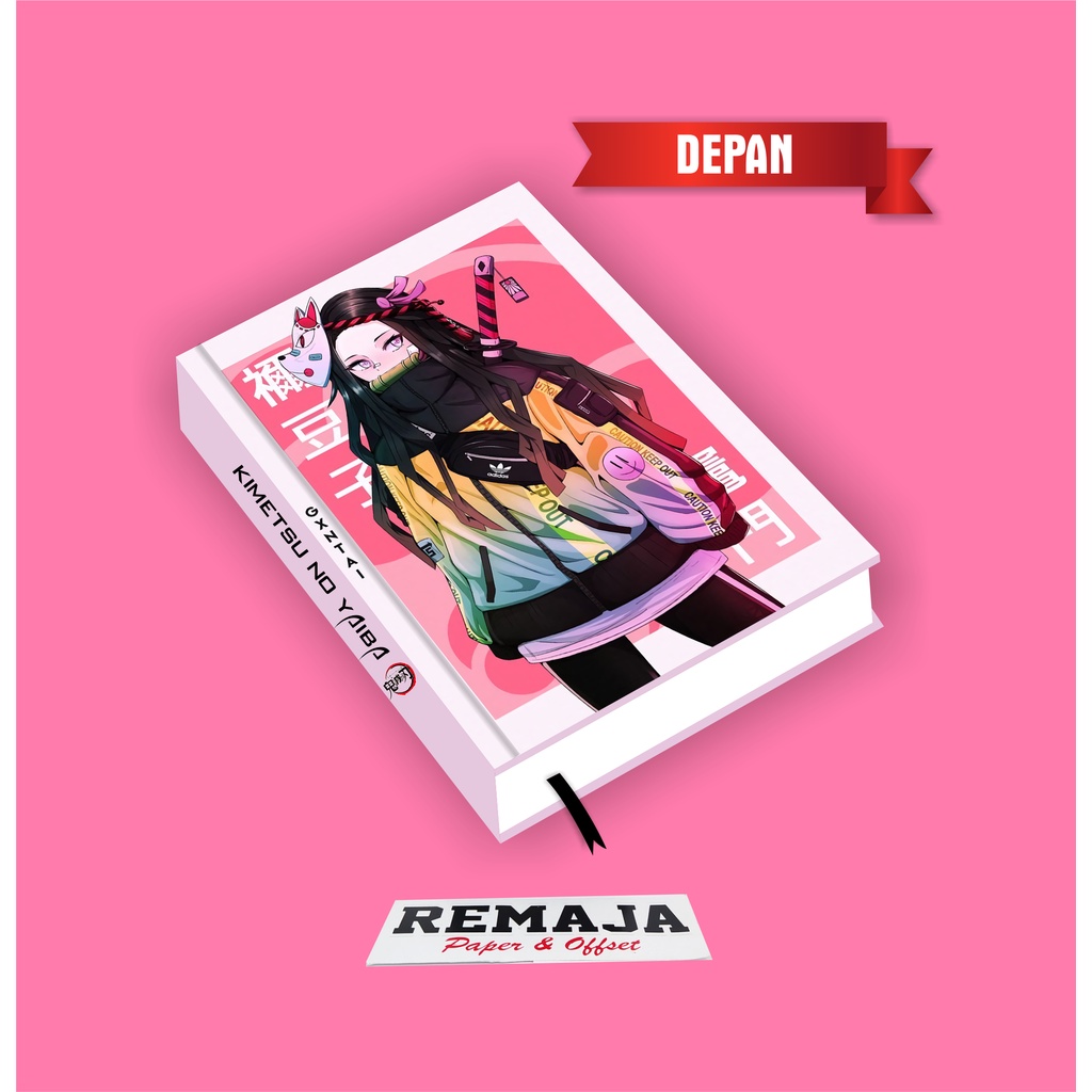 

Pocket book/Notebook Hardcover Kimetsu no Yaiba NEZUKO A6 & A5 / buku tulis catatan notes