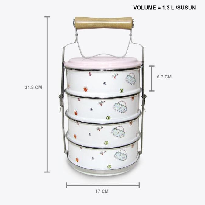 Sale Chefina Beauty In The Kitchen (Bitk) Rantang Susun Diameter 16 Cm