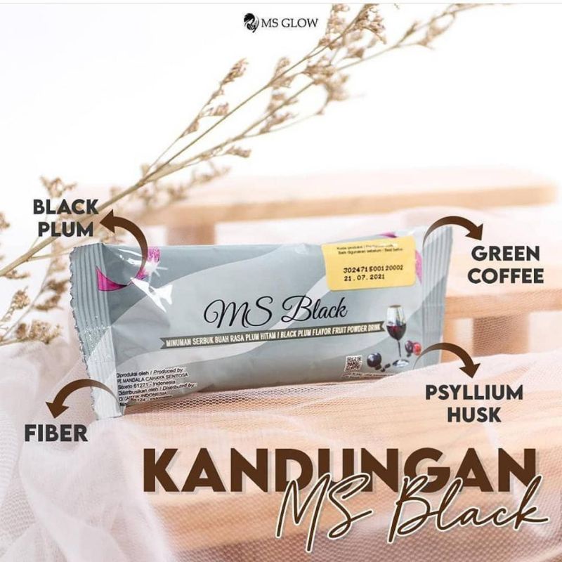 MS Black/ MS Slim 100% original/ MS Glow minuman pelangsing aman BPOM(Bisa Cod)