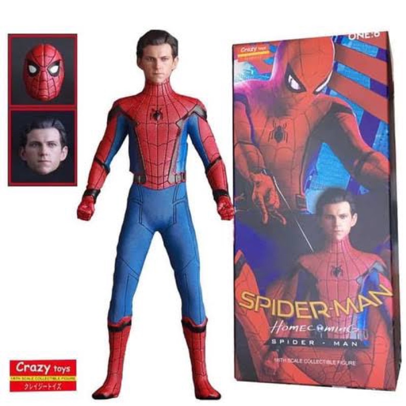 Action figure spiderman home coming crazy toys