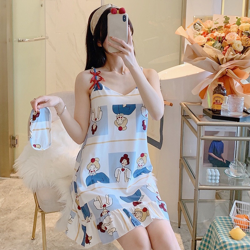 ❤ MIMI ❤ BAJU TIDUR DASTER DRESS CUP BRA IMPORT