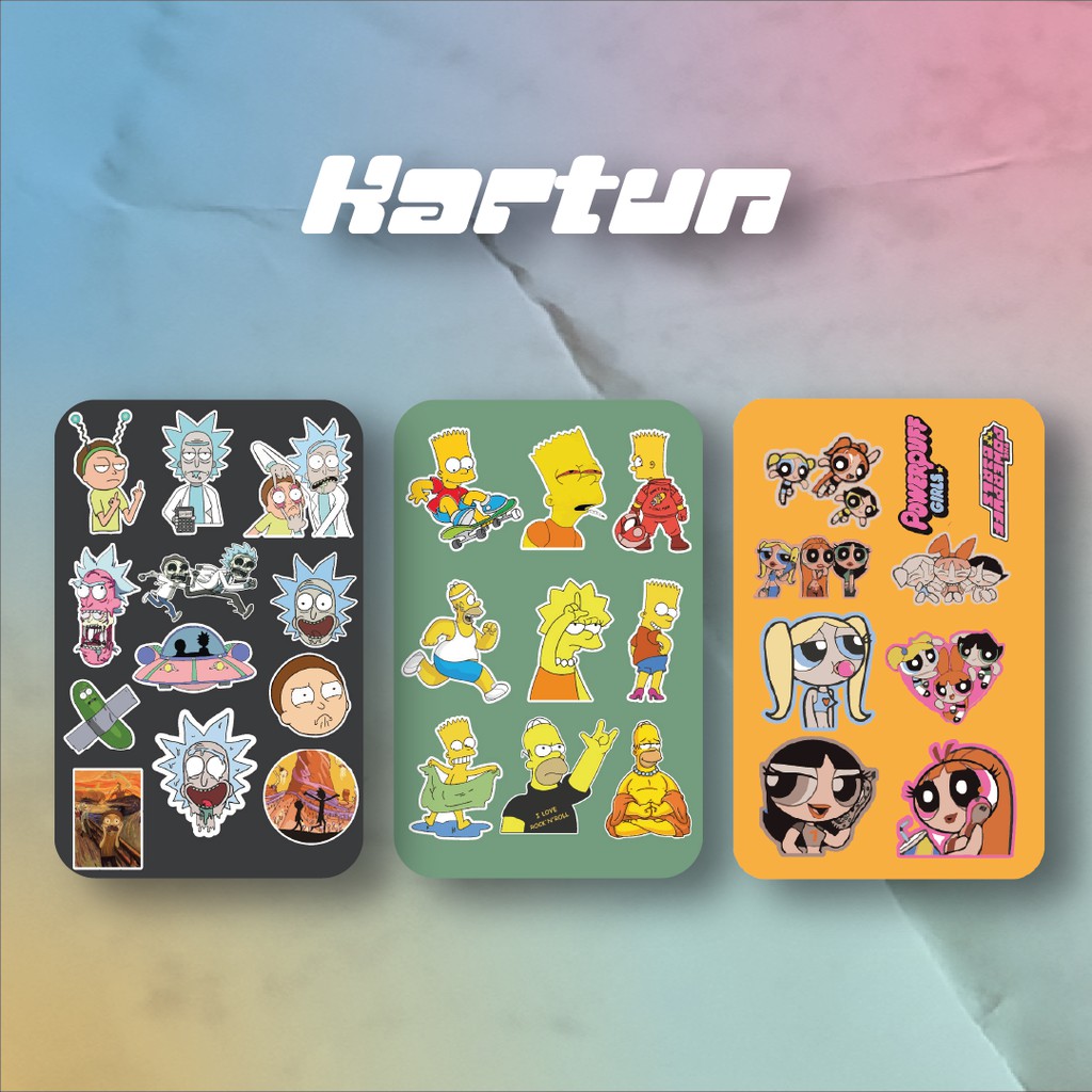 

Sticker Kartun Pack | Sticker Kiss Cutting Laptop, Koper, & HP
