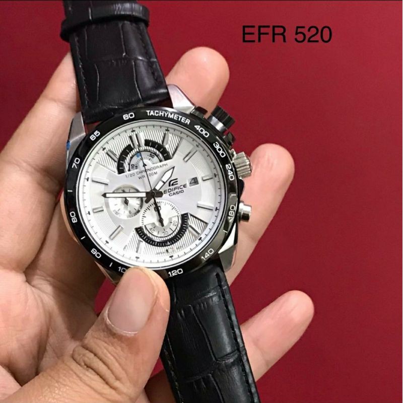 Casio Edifice EFR520 Kulit | EFR 520 Leather
