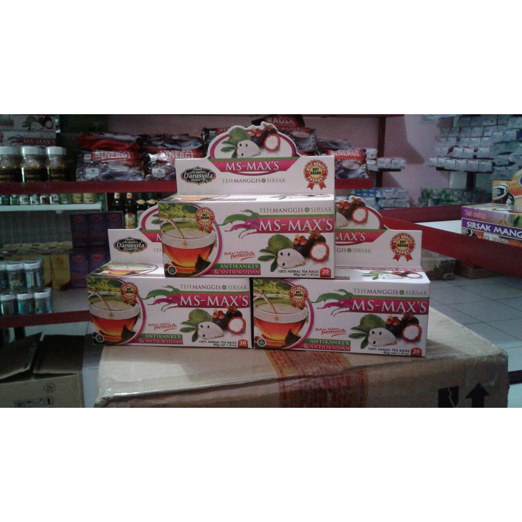 

Teh Ms Max Darussyifa | Teh Kulit Manggis Plus Sirsak | Acemax Tea