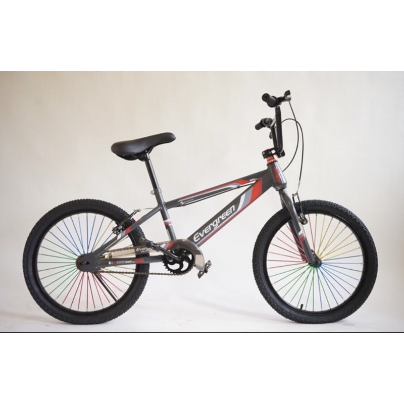 sepeda bmx evergreen 20 inch ready siap pakai sudah rakit cowok bisa COD kredit cicilan B1 SNI speda-2