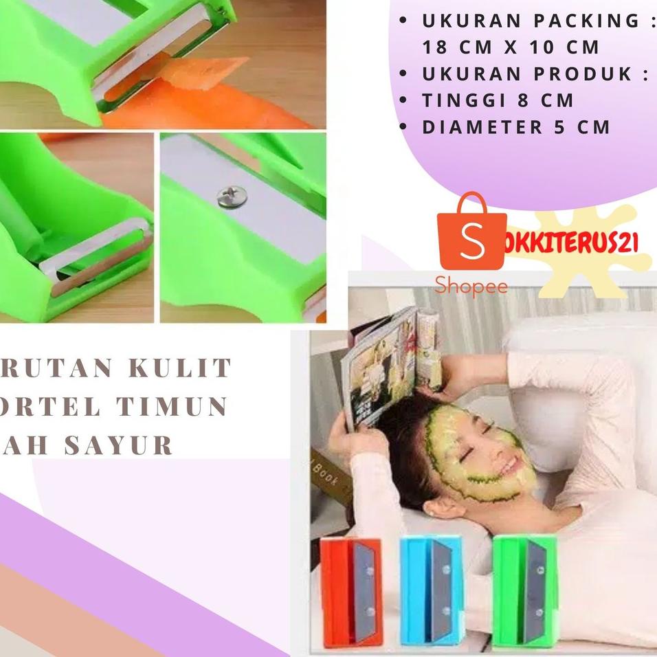 

(PRODUK BQ60G) HOKKITERUS21 Rautan pengupas serutan kulit wortel timun buah sayur