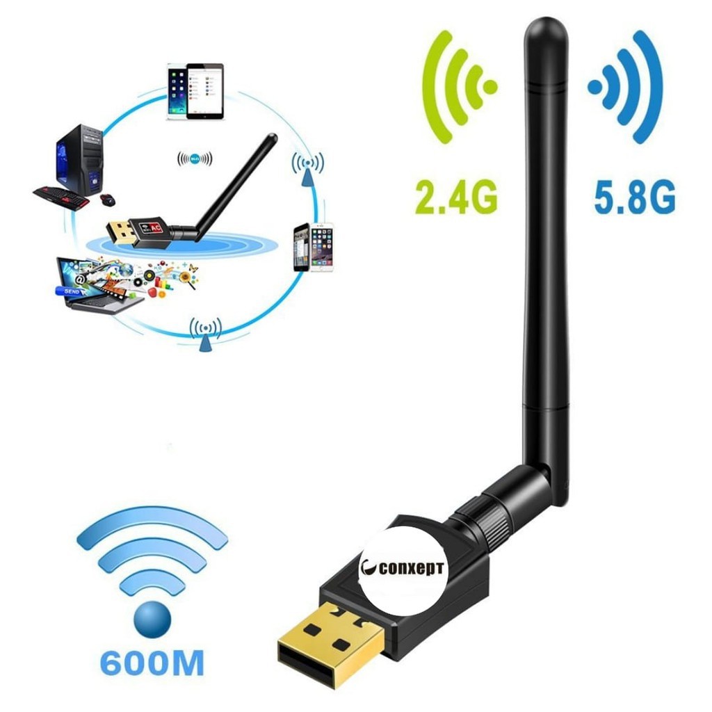 Trend-USB Wifi 600 Mbps 802 IIN Adapter Antenna Wireless Usb Wifi 600mbps