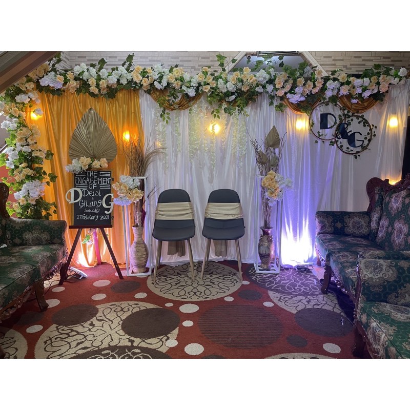 BACKDROP ENGAGEMENT/AKAD NIKAH/PENGAJIAN