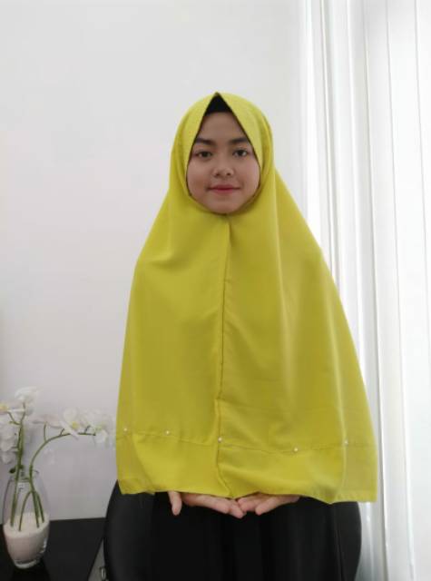 TERBARU Khimar Softped Mutiara Bawah