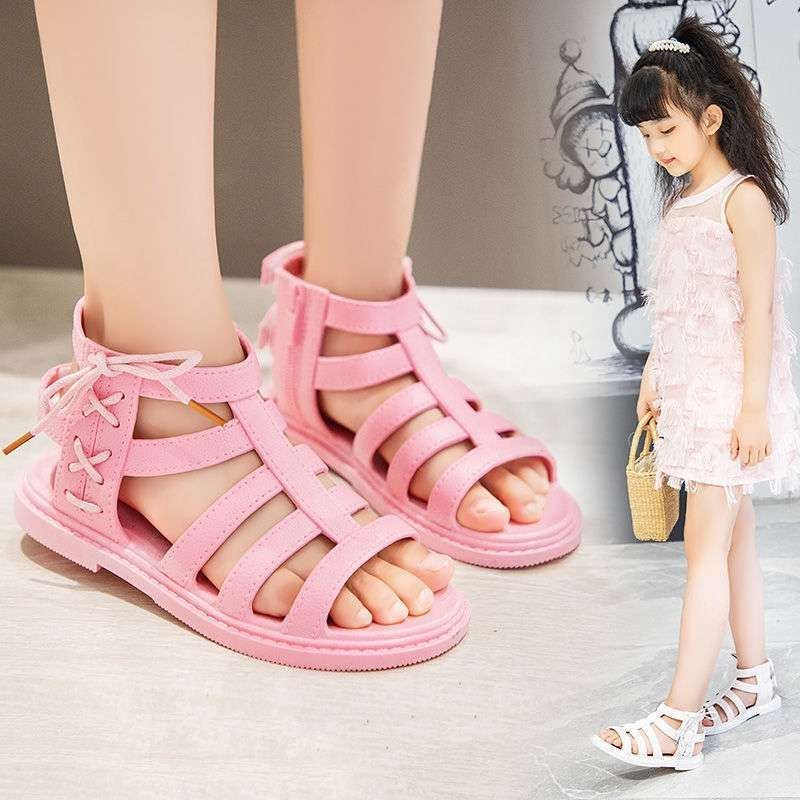 Medan Termurah KD009 Size 26-35 Sendal anak perempuan Sandal tali import