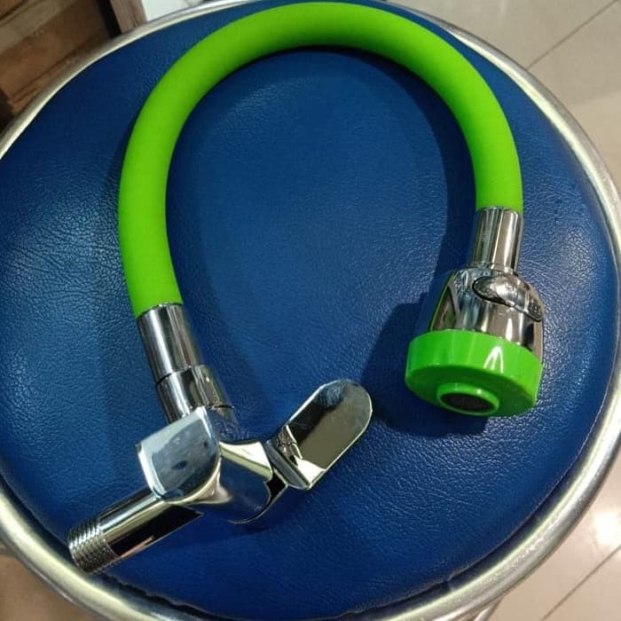 KRAN CUCI PIRING FLEXIBLE warna hijau
