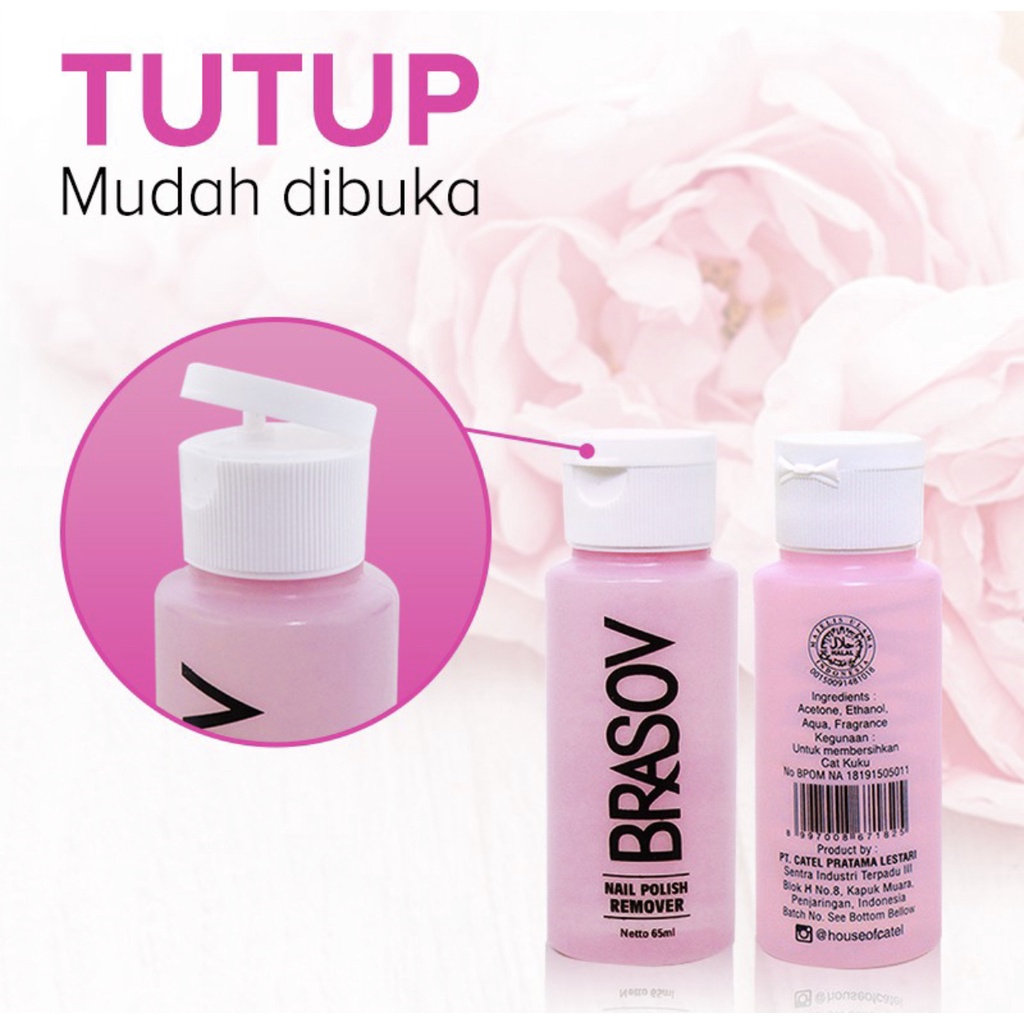 BRASOV Pembersih Cat Kuku 65 ML Penghapus Kutek Nail Polish Remover Kutex