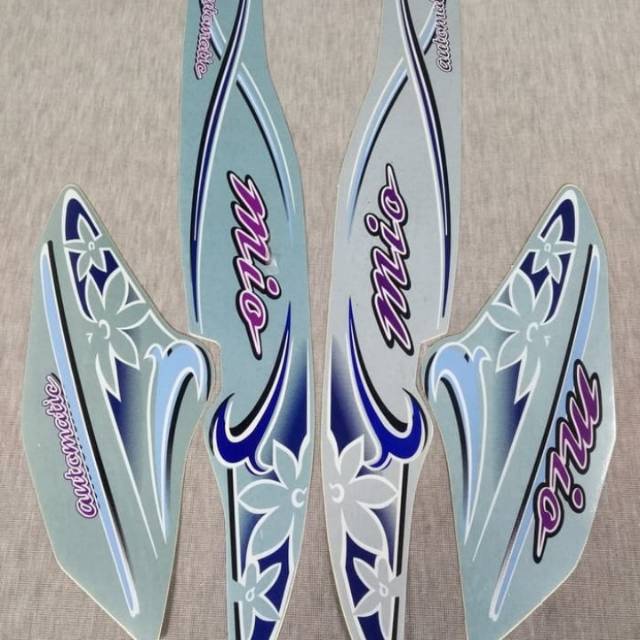 Striping lis sticker yamaha mio 2004 biru telur asin