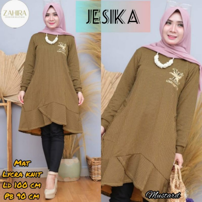 {}Tunik Mat Bahan Lycra Knit JESIKA
