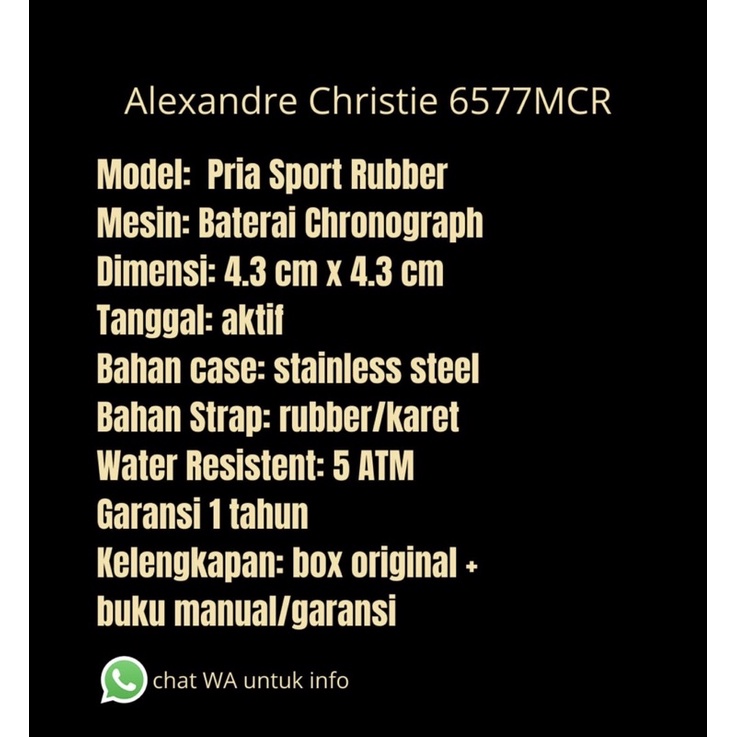 Alexandre Christie 6577 MC