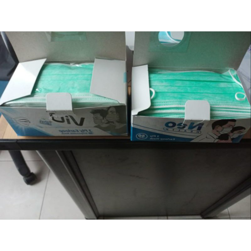 masker vio 1 kotak isi 50 hijab dan non hijab