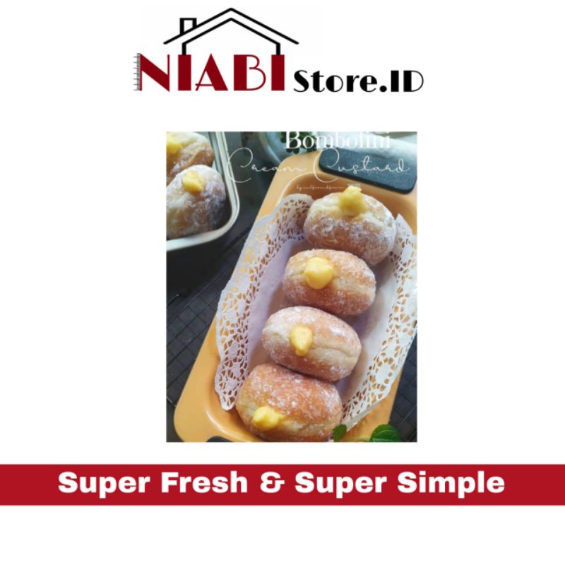 

DONAT BOMBOLONI ISI SELAI RASA DURIAN BOX ISI 12 PICS