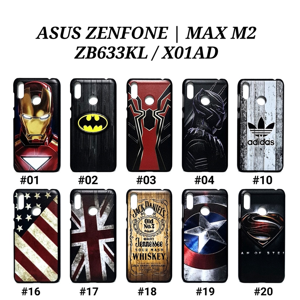 ASUS ZENFONE MAX M2 ZB633KL X00AD MAX PRO M1 ZB601KL X00TD MAX PRO M2 ZB631KL X01BDA - MAN HARD CASE Marvel Super Hero