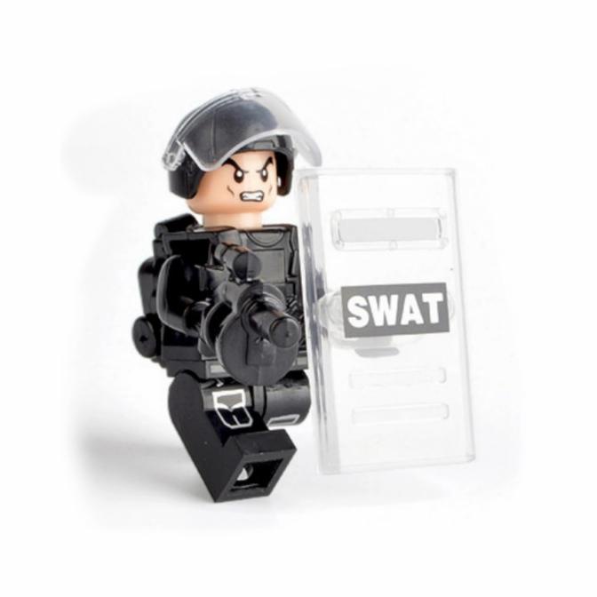 Lego Swat Minifigure Hero Police Soldier Military Polisi Army Militer