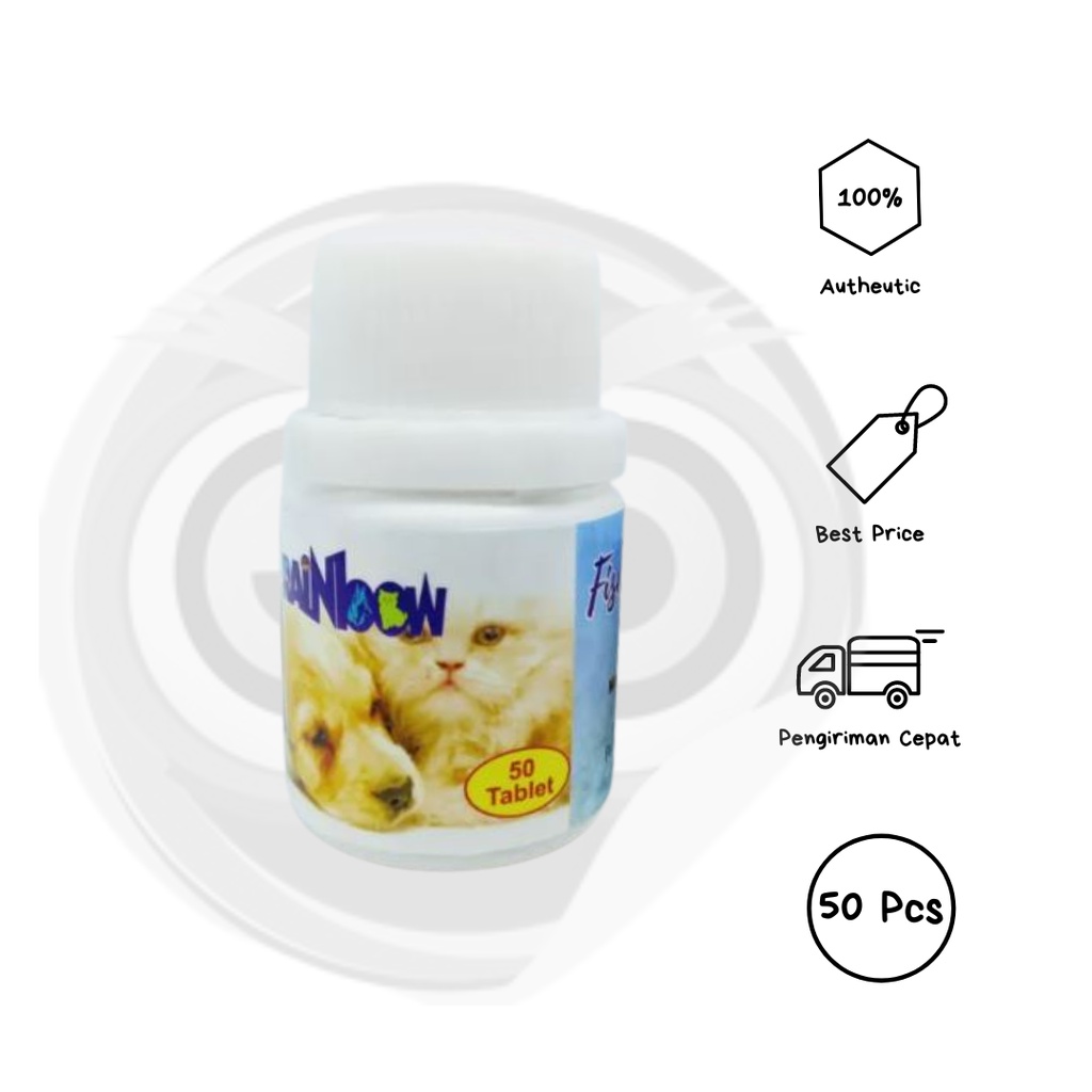 RAINBOW Fish Oil Salmon Omega + - Vitamin Anjing Kucing minyak ikan