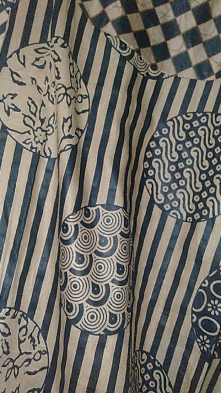 M-l-xl-xxl Jumbo Batik Tunik Wanita Asj Sa Hrb026 Kenongo Pekalongan Sogan Tulis