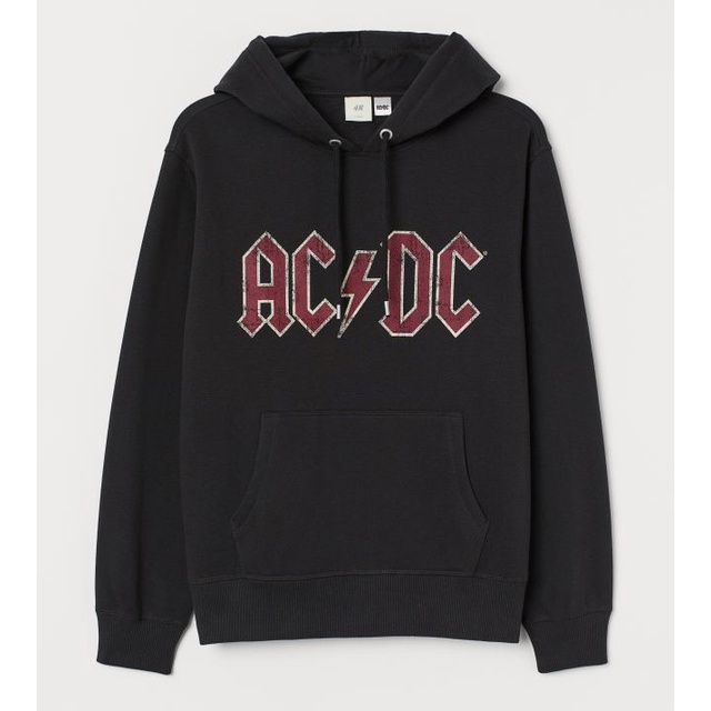 

READY COD Hoodie ACDC Black H&M 100% Original Free PaperBag - L TERLARIS