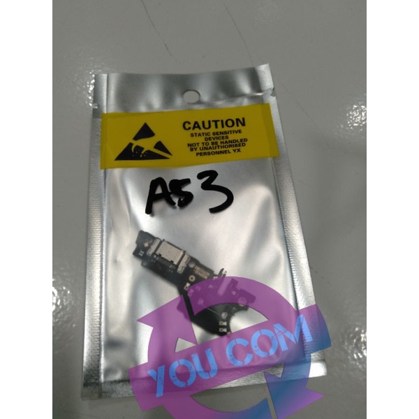 Flexible Fleksibel konektor Charger Oppo A53 flex Con tc cas