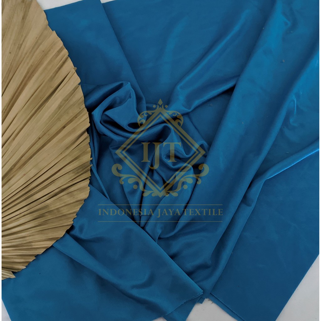 (HARGA PER METER) KAIN DEKORASI, FILAMIN, ABUTAI, KAIN DEKOR, HAIKIT, HYGET (WARNA 1)-Turqiuise Tua