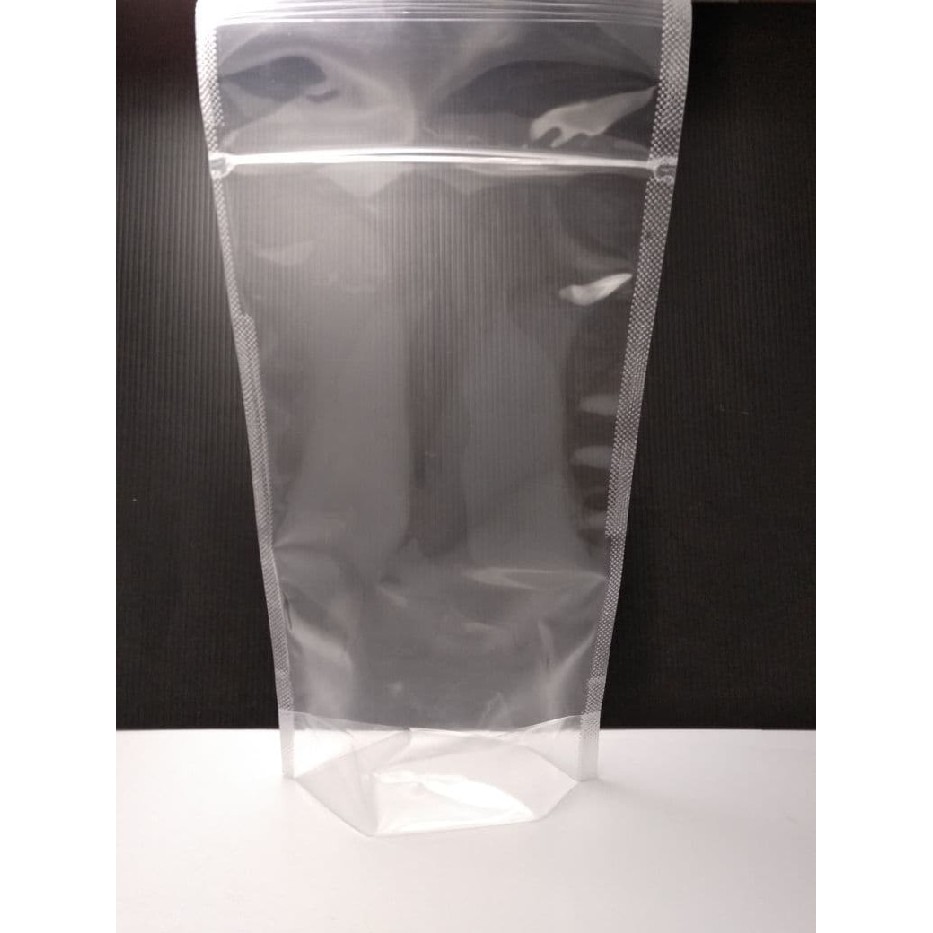 Plastik Standing Pouch 16x32cm Kemasan Cemilan Zipper Klip