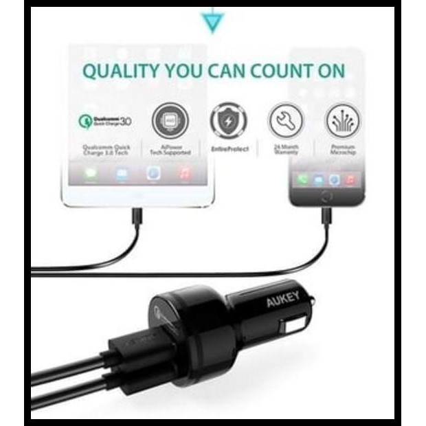 Car Charger Aukey 2 Port Charger Samsung Charger Iphone Quick Charge