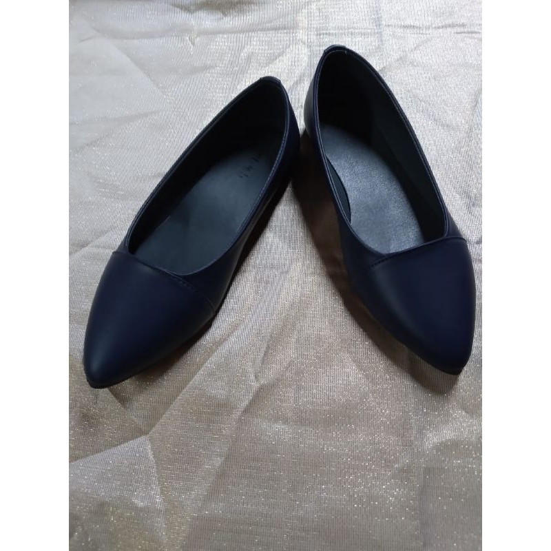 sepatu flat ,blue SB302