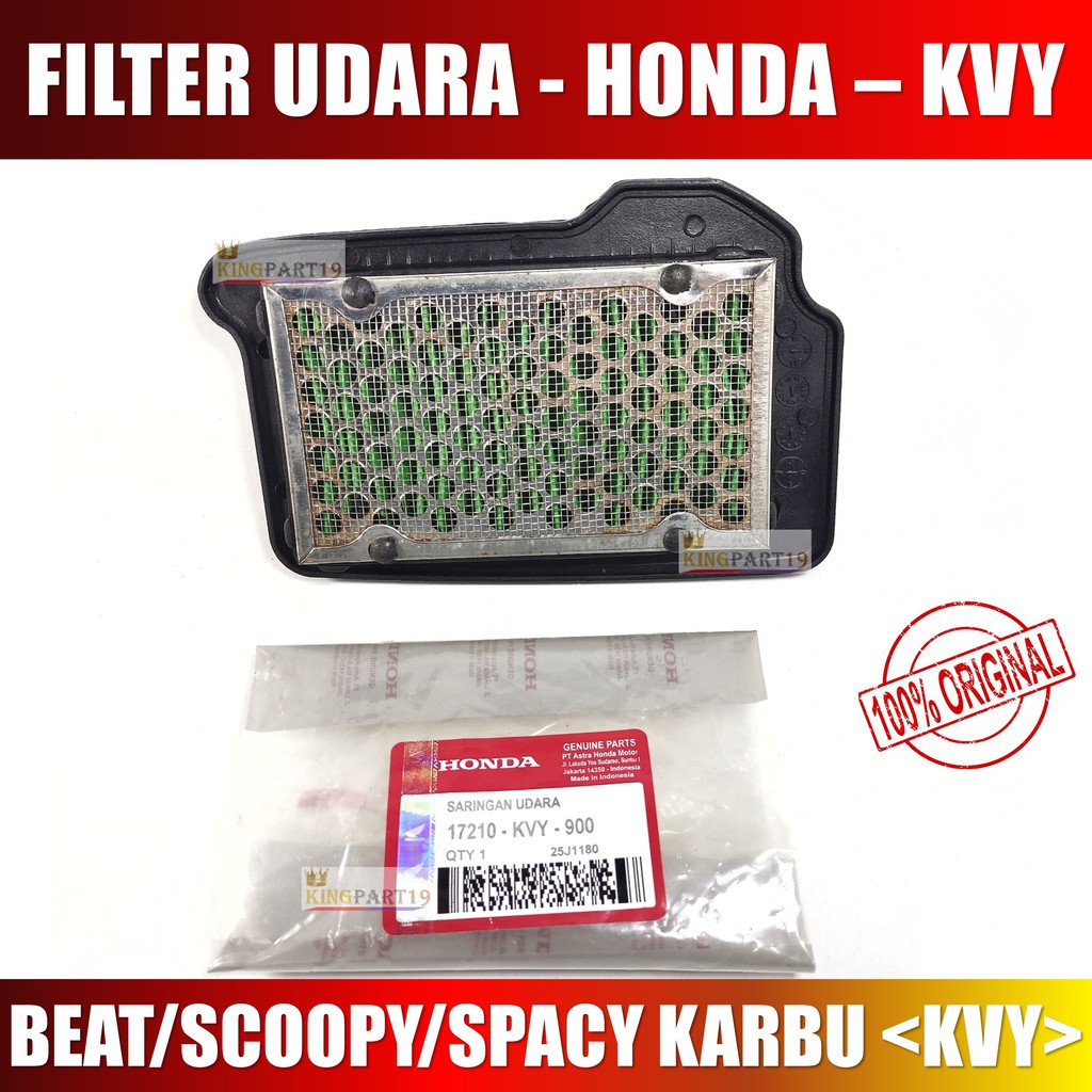 FILTER UDARA SARINGAN HAWA BEAT SCOOPY SPACY KARBU 17210-KVY-900