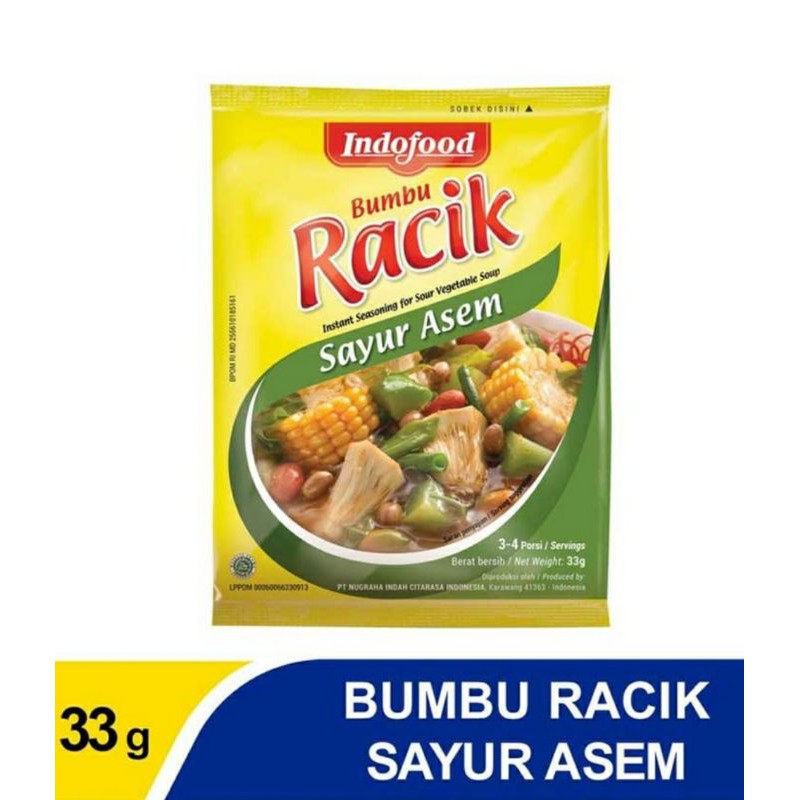 

Indofood Bumbu Racik Sayur Asem [33 g] Pasar Segar Depok