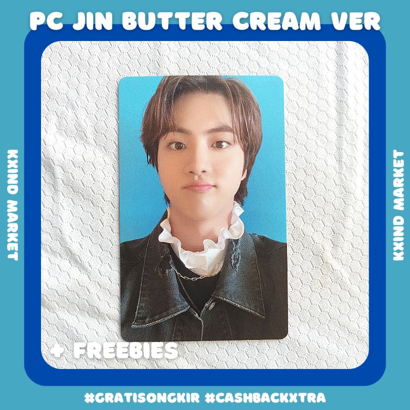 Photocard Jin Pout Butter Cream ver / album butter / photocard Kim Seokjin bts / PC butter Cream jk