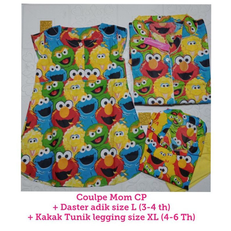 Piyama daster anak 0-4 tahun / daster piyama anak katun motif