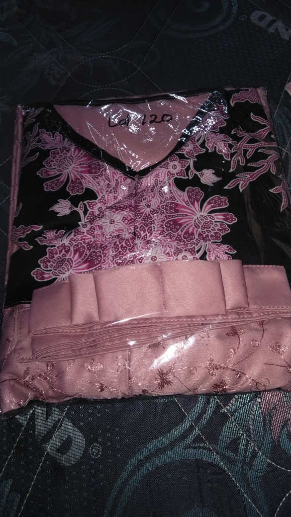 (jual Terpisah)couple Gamis Kombinasi Batik Cibulan Versi Keluarga