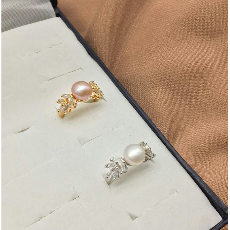 Cincin Cantik Mutiara Air Tawar, Asli, Ori, jual Batu Alam, Lombok Pearl, Kado Ultah istri - 4