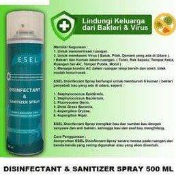 Disinfectant &amp; Sanitizer Spray 500 ml ESEL