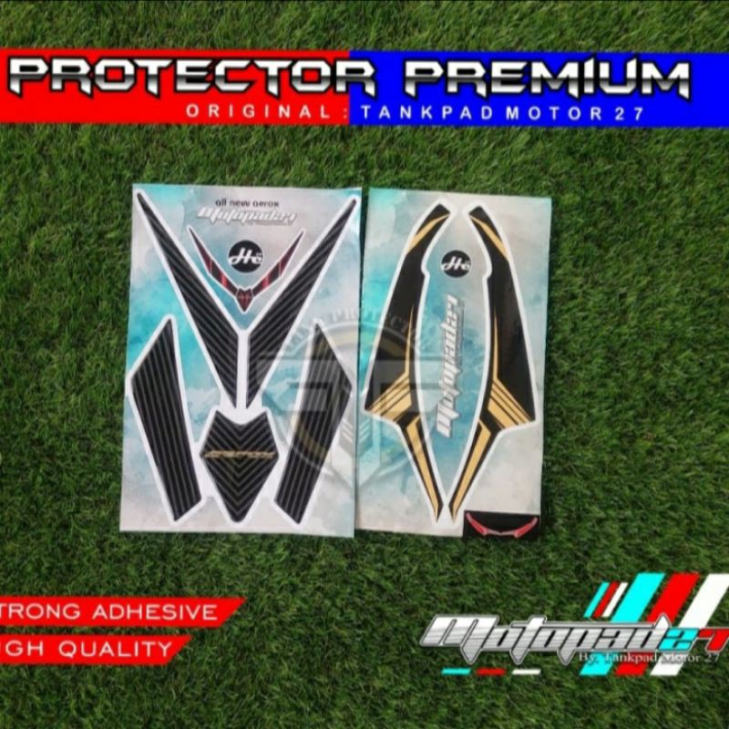 Stiker Sticker Resin Timbul Dasi Depan Winglet New Aerox 155 2021